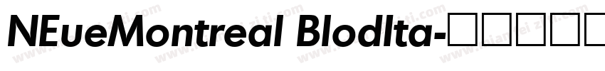 NEueMontreal BlodIta字体转换